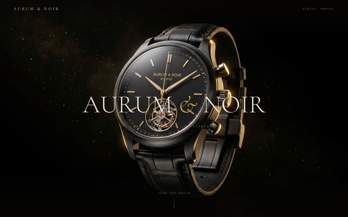 Aurum & Noir — מוצר יוקרה